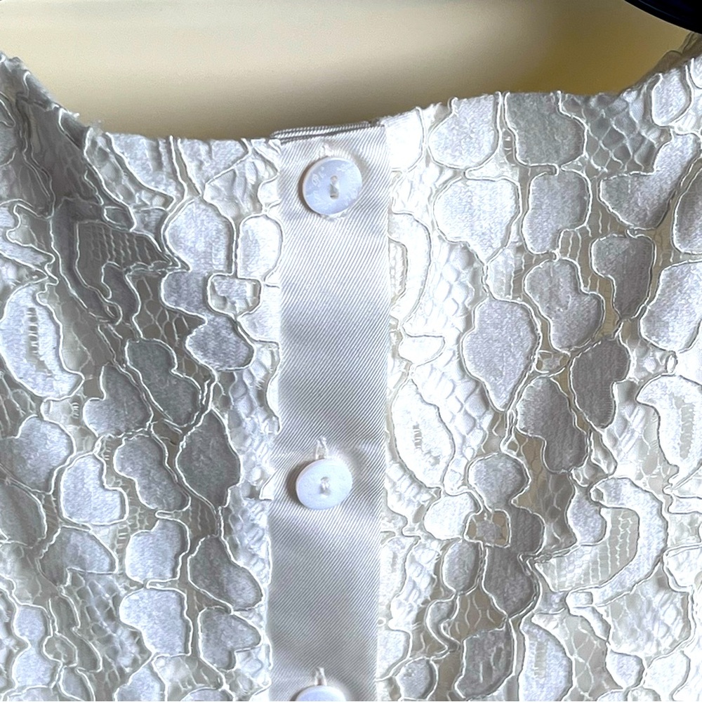 Alice Pi Little Girls Ivory Lace / Tulle Flower Girl / Communion Dress.  Size 4 - Picture 6 of 12